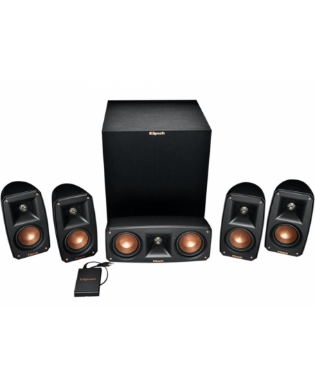 Klipsch Reference Theater Pack 5.1Ch With R-8SWi Wireless Powered Subwoofer And Wireless Transmitter