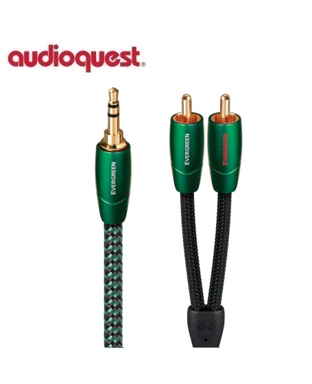 Audioquest Evergreen 3.5mm to RCA Interconnects Cable 1.5Meter