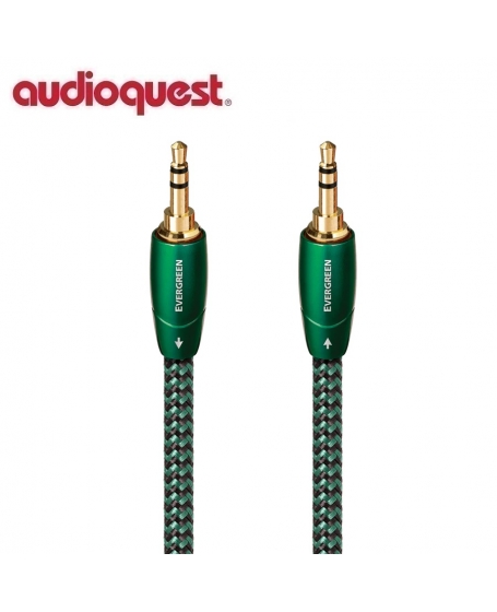 Audioquest Evergreen 3.5mm to 3.5mm Interconnects Cable 1.5Meter