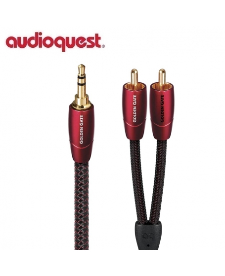 Audioquest Golden Gate 3.5mm to RCA Interconnects Cable 1.5Meter