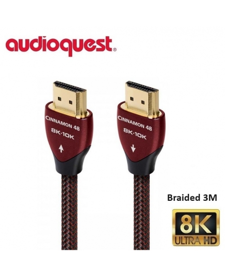 Audioquest Cinnamon 48 8K HDMI Cable (2.0/ 3.0/ 5.0m)