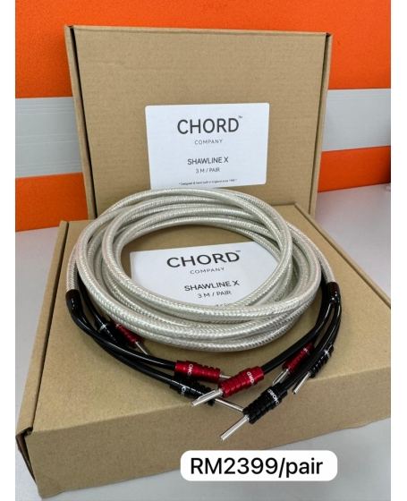 Chord ShawlineX Speaker Cable Speaker Cable 6M (3m x 2) With Ohmic Banana