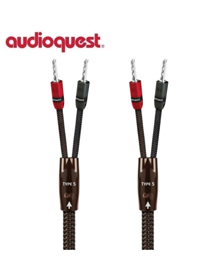 Audioquest Type 5 Speaker Cable 6M (3m x 2) Made In USA