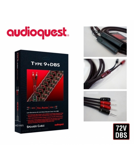 Audioquest Type 9+DBS Speaker Cable 6M (3m x 2) Made In USA