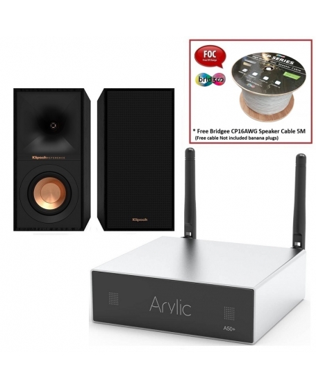 Arylic A50+ + Klipsch R-50M Hi-Fi System Package