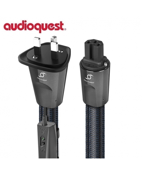 Audioquest Hurricane High (Variable) Current UK to C13 Power Cable 2Meter