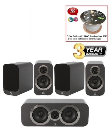 Q Acoustics Q3020i+Q3020i+Q3090Ci 5.0 Speaker Package