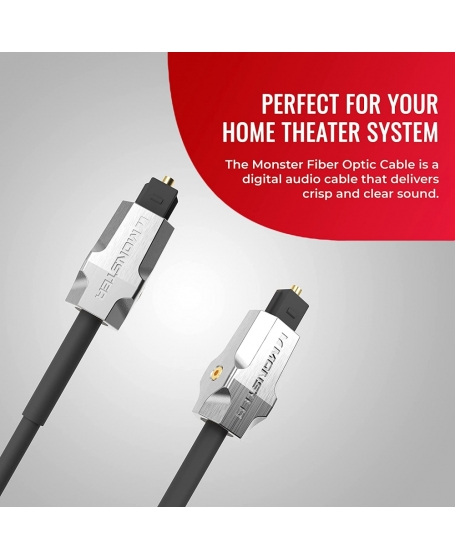 Monster M1000 Digital Fiber Optic Home Audio Cable 3meter