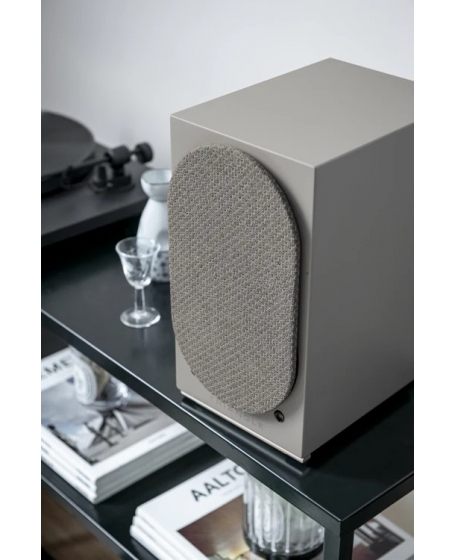 Triangle AIO Twin Wireless Bluetooth Powered Bookshelf Speaker (Linen Grey)