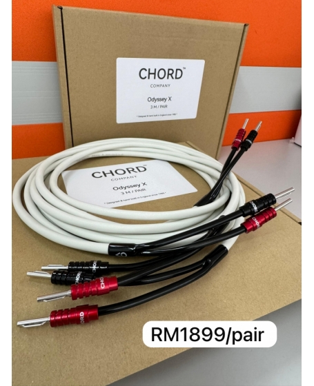 Chord OdysseyX Speaker Cable 6M (3m x 2) With Ohmic Banana