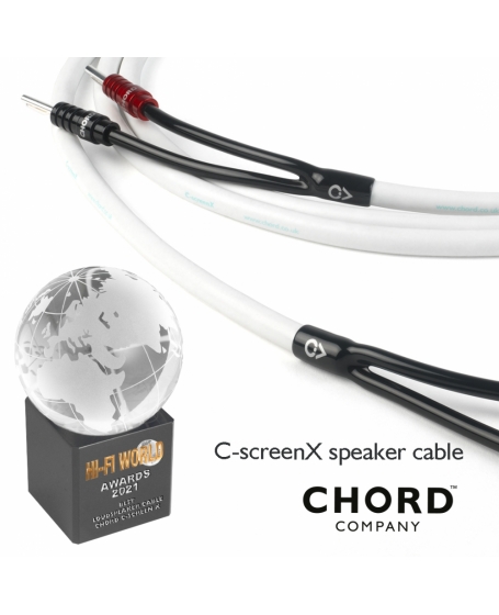 Chord C-ScreenX Speaker Cable 6M (3m x 2) With Ohmic Banana