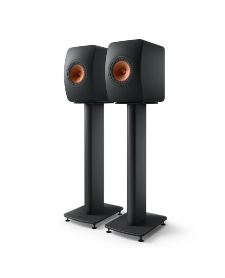 KEF LS50 Wireless II Powered Bookshelf Speaker + S2 Stand Bundle