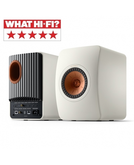 KEF LS50 Wireless II Powered Bookshelf Speaker + S2 Stand Bundle