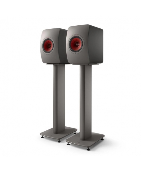 KEF LS50 Wireless II Powered Bookshelf Speaker + S2 Stand Bundle