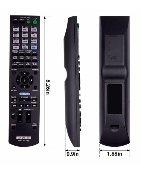 Sony RM-AAU170 DVD Home Theater AV System Remote Control ( Compatible )