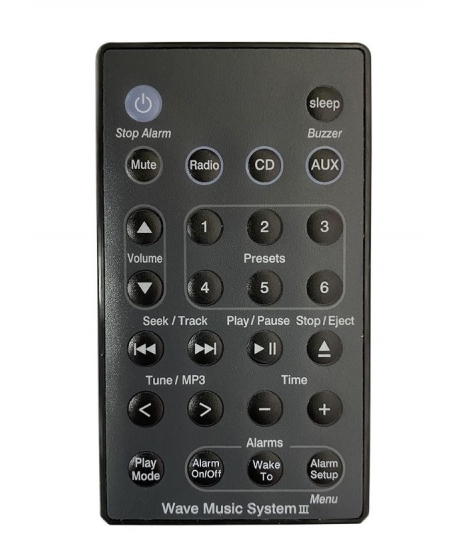 Wave® Music System III Remote Control ( Compatible )