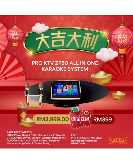 Pro Ktv ZP80 All In One Karaoke System