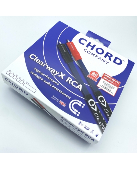 Chord ClearwayX ARAY Analogue RCA Interconnect 1Meter Made in England