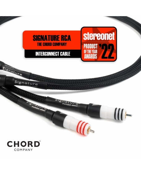 Chord SignatureX Tuned ARAY Analogue RCA Interconnect 1 Meter Made in England