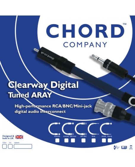 Chord Clearway Digital Tuned ARAY High Performance BNC to BNC Cable 1.5Meter (50 ohm)