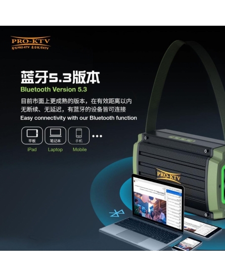 Pro Ktv PKS100 Portable Powered Speaker