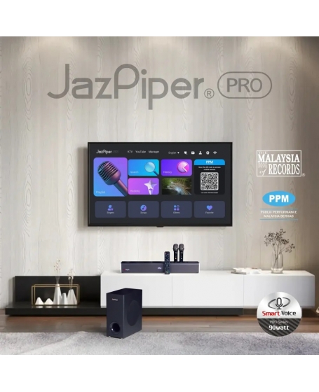 JazPiper PRO High Performance Karaoke Sound Bar