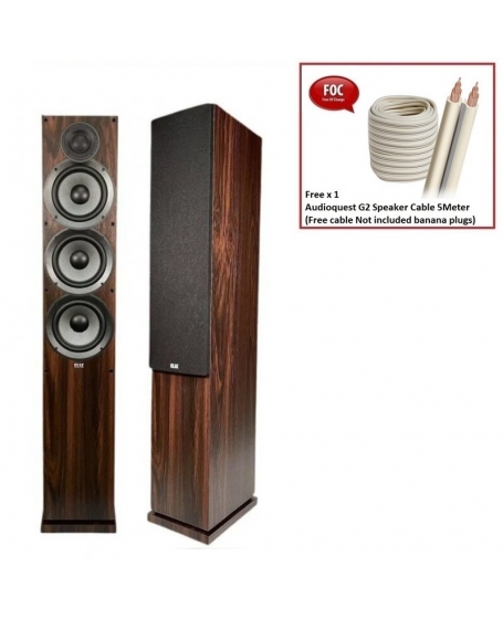 ELAC Debut 2.0 F5.2 Floorstanding Speaker (Walnut)