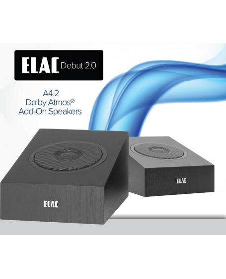 ELAC Debut 2.0 A4.2 Atmos Enabled Elevation Speaker (Opened Box New)